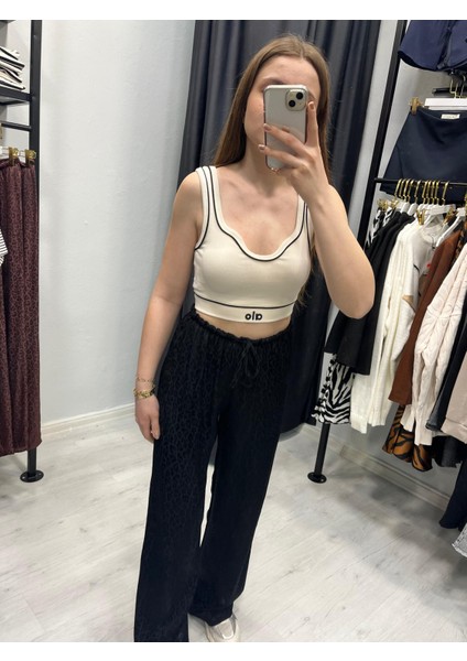 Leopar Desenli Jagarlı Pantolon fiyatları