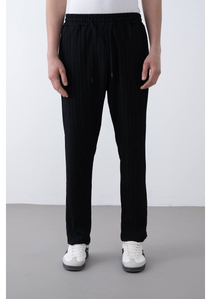 Dokulu Baggy Erkek Jogger Pantolon