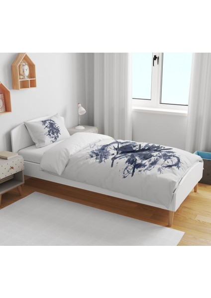 Samuray Ninja 3D Dijital Baskılı Tek Kişilik Çarşafsız Genç Erkek Çocuk Nevresim Takımı modelleri