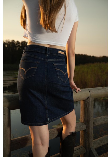 Kadın Düz Dar Jean Etek Rins fırsatları