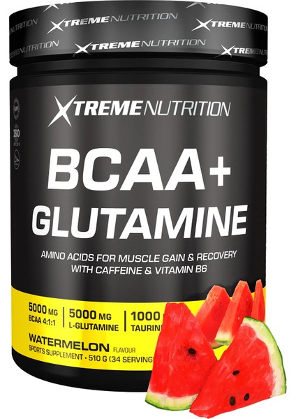 Bcaa Glutamine - 510 G - Karpuz Aromalı - 34 Servis