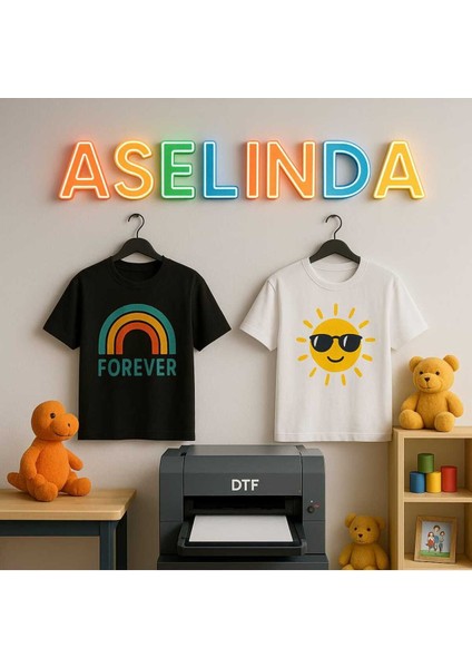 Anne-Kız Hello Baskılı Tişört - Bisiklet Yaka Pamuklu Tişört indirimleri