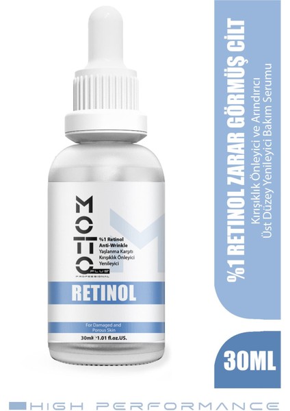 %1 Retinol Üst Düzey Yenileyici Peeling Bakım Serumu 30ML