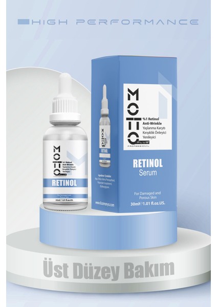 %1 Retinol Üst Düzey Yenileyici Peeling Bakım Serumu 30ML modelleri