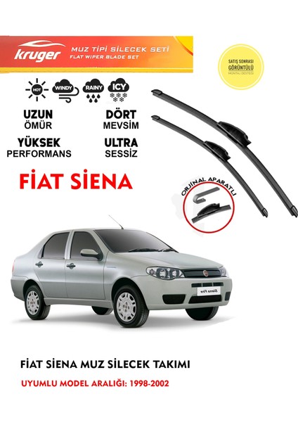 Fiat Siena Cam Muz Muz Silecek Takımı 1.4 1.6 Motor Araca Özel . Aparat