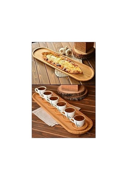 Dekoratif Oval Kahvaltı Dekoratif Doğal Kahvaltı Meze Suum Tabağı 55 16 cm