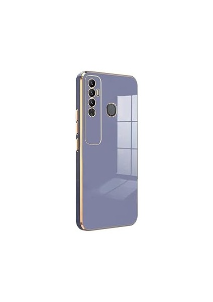 Microsonic Tecno Spark 7 Pro Kılıf Olive Plated Lavanta Grisi [spark 7 Pro ile Uyumlu Kılıf -