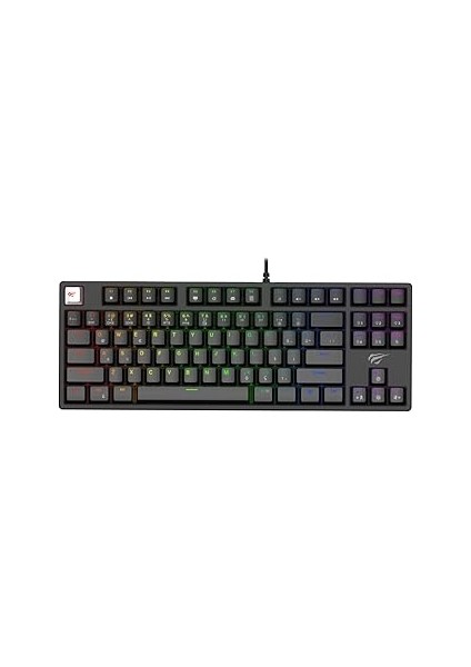 Gameote KB890L Türkçe Q Mekaik Oyucu Klavyesi - Si̇yah