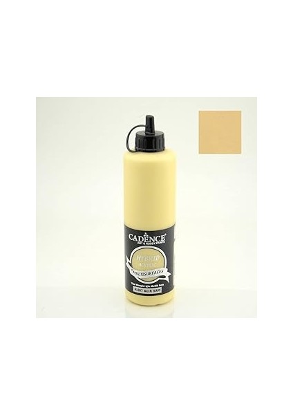 Cadece Hybrid Multisurface Akrilik Boya 500 Ml. H-007 Açik Sari