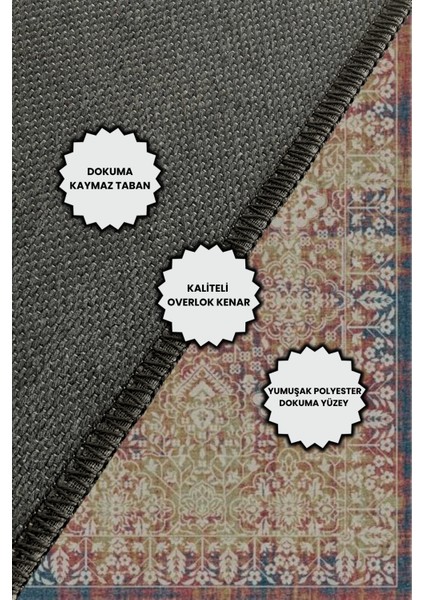 Eskitme Salon Halısı Dijital Baskılı Dokuma Kaymaz Tabanlı Yıkanabilir Antialerjik Oturma Odası Halısı indirimleri