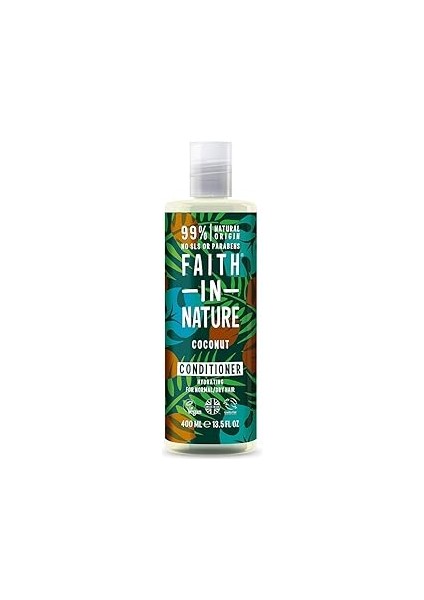 Faith In Nature Coconut / %99 Doğal Içerikli Saç Bakım Kremi-Nemlendirici Hindistan Cevizi Normal&k