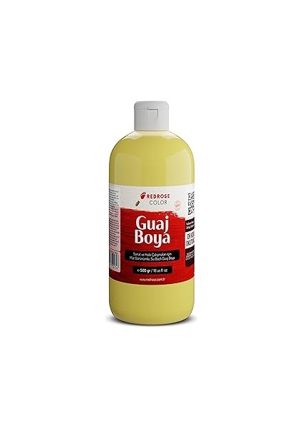 Red Rose Sarı Guaj Boya 500 gr