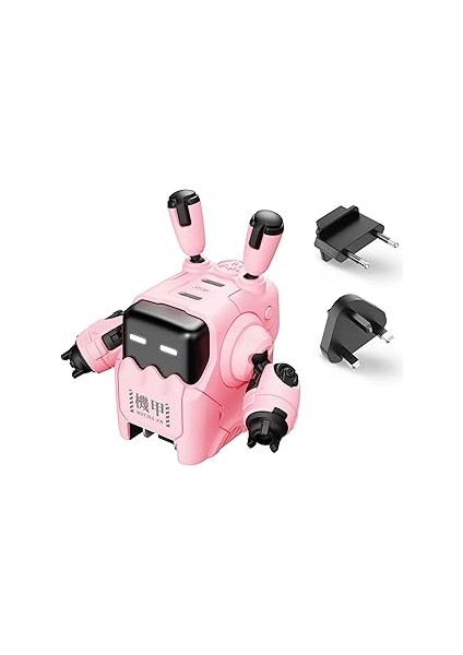 Gravastar DELTA35 Pembe Robot Figürlü 35W Hızlı Şarj Adaptörü