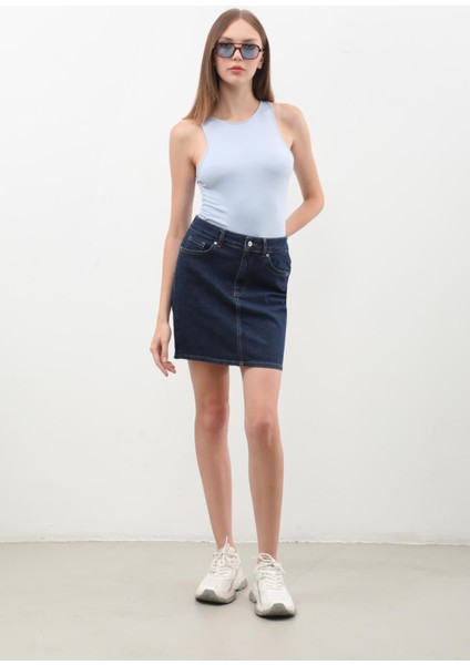 Kadın Rins Mini Jean Etek modelleri