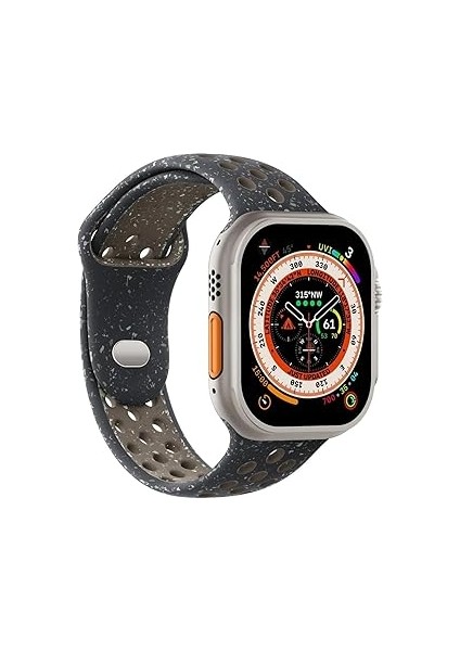 Microsoic Watch Series 10 46MM Kordo Flame Circle Yavruağzı (Apple Watch Series 10 46MM ile U