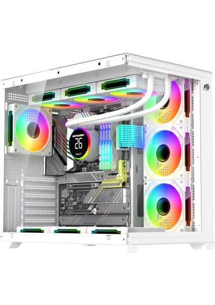 Alpha Elite 7x Argb Fan Kumanda ve Kontrolcü Atx Boş Bilgisayar Kasası Siyah fiyatları