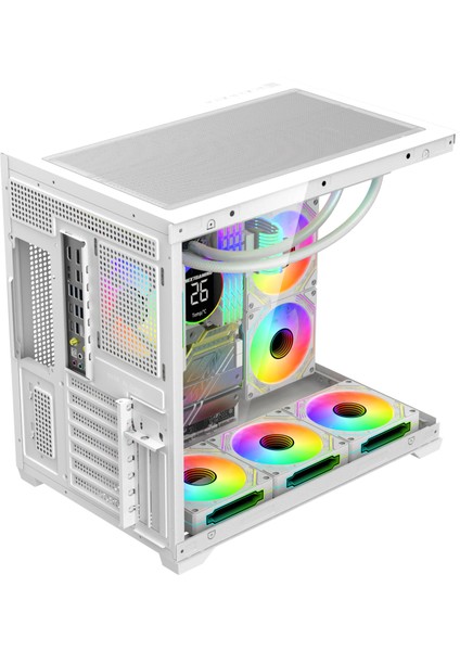 Alpha Elite 7x Argb Fan Kumanda ve Kontrolcü Atx Boş Bilgisayar Kasası Siyah fırsatları