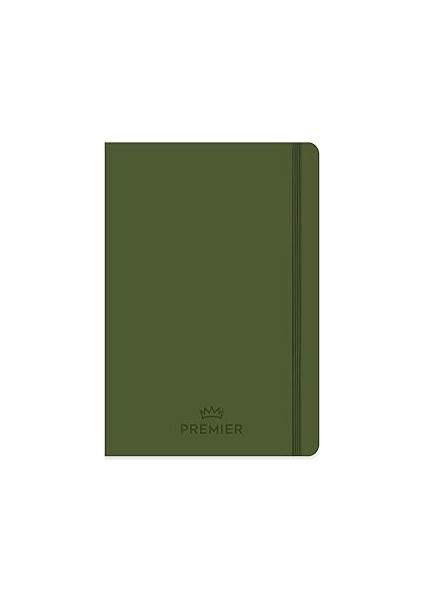 Keskin Color 17X24 96 Yaprak Kareli Ciltli Premier Defter - Haki