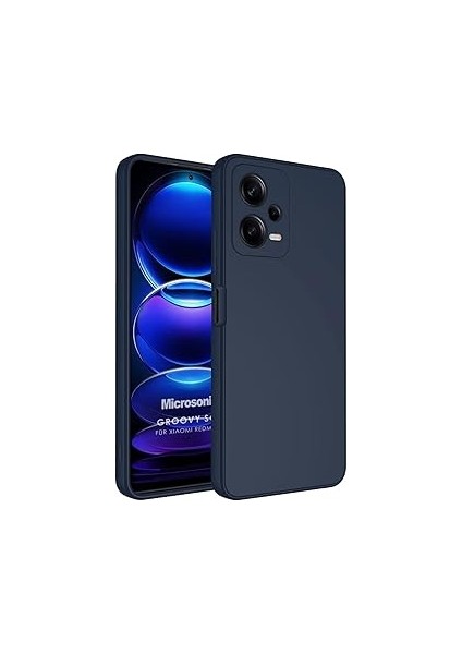 Microsonic Poco X5 5g Kılıf Groovy Soft Lacivert [poco X5 5g ile Uyumlu Kılıf - Laciver