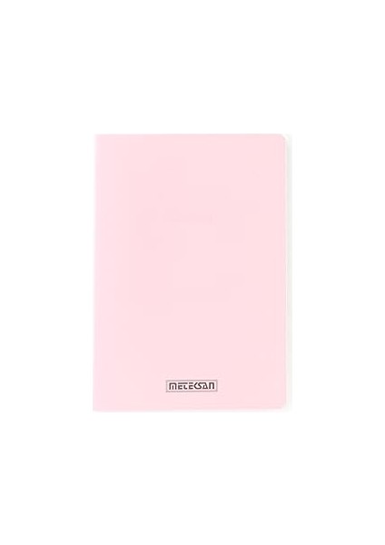 Meteksan Seren Pastel A4 Pp Kapaklı Defter, 60 Yaprak, Kareli, Pembe