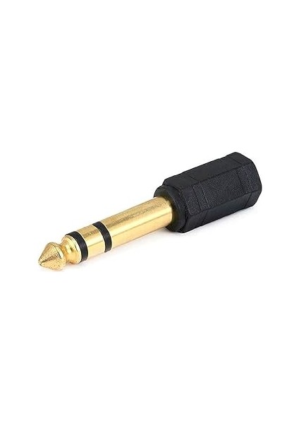 Ars Stereo Kulaklık Mikrofo Adaptörü 6,3mm Erkek To 3,5mm Dişi Gold Jak