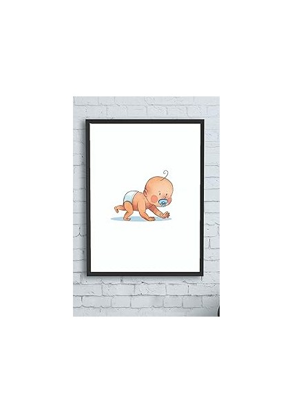 (10191) Küçük Bebek Odası Çerçeveli Tablo 3 (21X30CM)