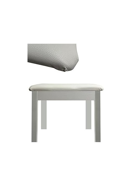 TBX-144WH Üst Kalite Piyao Taburesi Gizli Bölmeli Beyaz Rek (32X54X48)