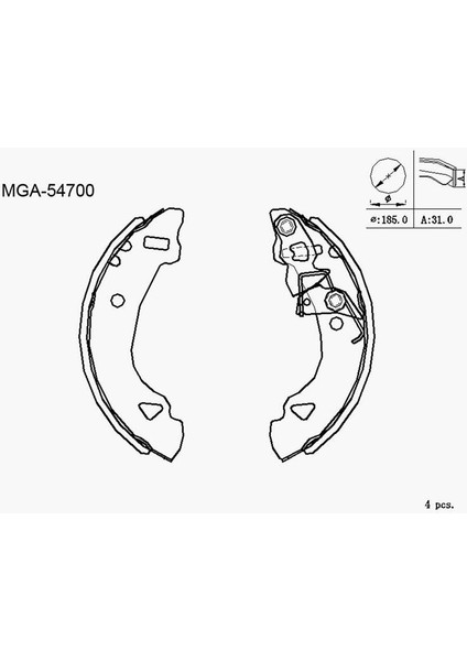 -54700 - Kampana Balata Uno 70 Panda 86>04 185×30