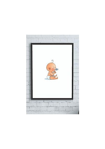 (10182) Küçük Bebek Odası Çerçeveli Tablo (21X30CM)