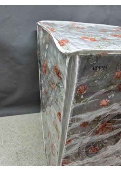 Şeffaf Pvc Çamaşır ve Kurutma Makinesi Örtüsü – Halka Desenli, Su Geçirmez modelleri