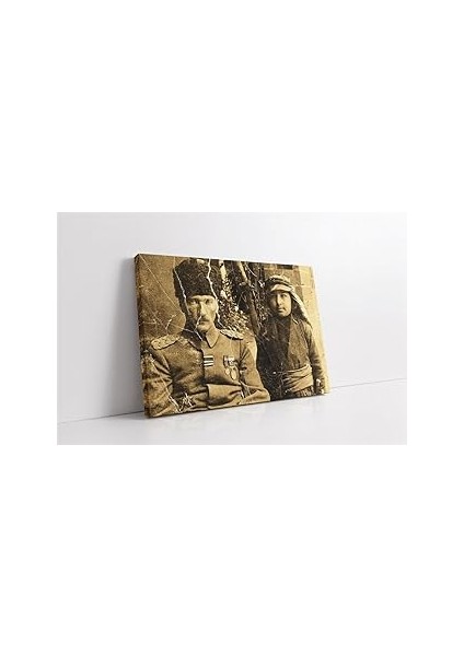 Tablosa Atatürk Köylü Çocukla Kavas Tablo 30X40 cm KA02128