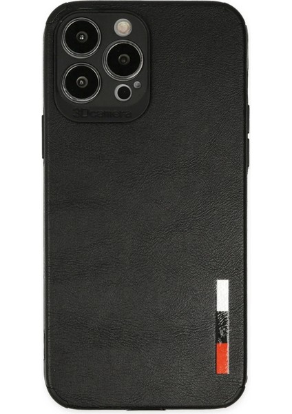iPhone 13 Pro Max Kılıf Loop Deri Silikon - Siyah