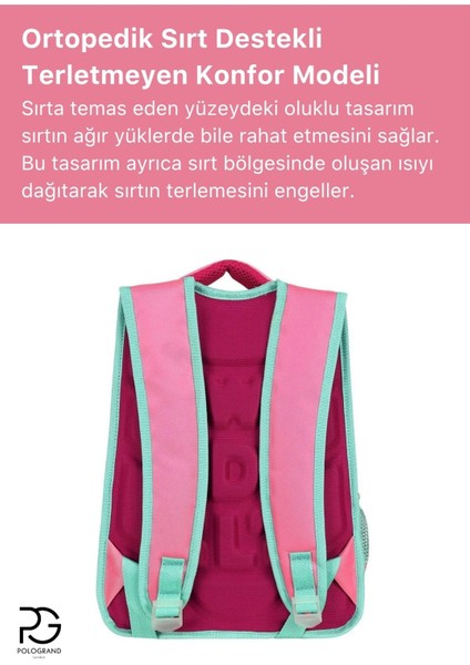 Orijinal Beslenme Çantası Hediyeli Geniş Hacimli Terletmeyen Sırt Destekli Kız Çocuk Okul Çantası indirimleri