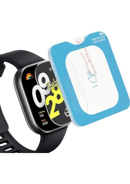Xiaomi Redmi Watch 4 Uyumlu Cam Kolay Kurulum Aparatlı Ekran Koruyucu