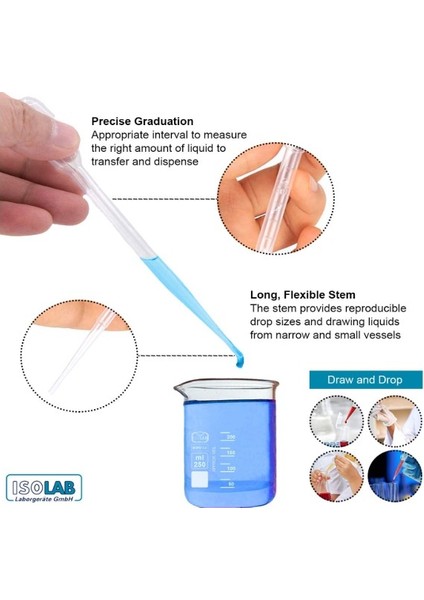 Pastör pipet (Damlalık) 1 ML. Polietilen