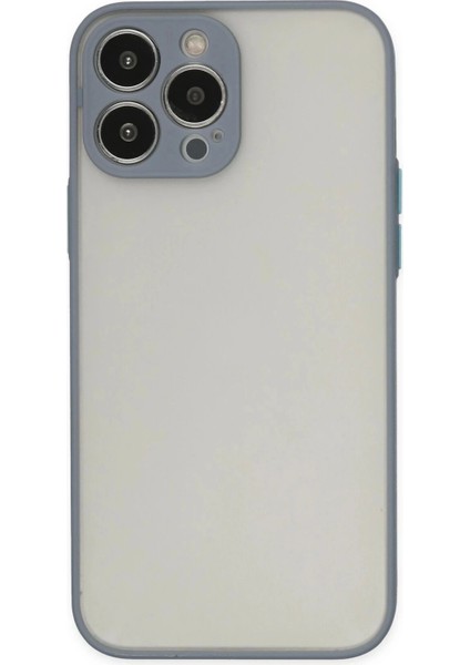 iPhone 13 Pro Max Kılıf Montreal Silikon Kapak - Gri