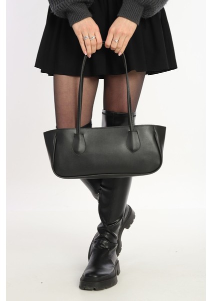 Orijinal Yeni Sezon Geniş Hacimli Lüks Yumuşak Deri Tek Gözlü Büyük Boy El Kol ve Omuz Çantası