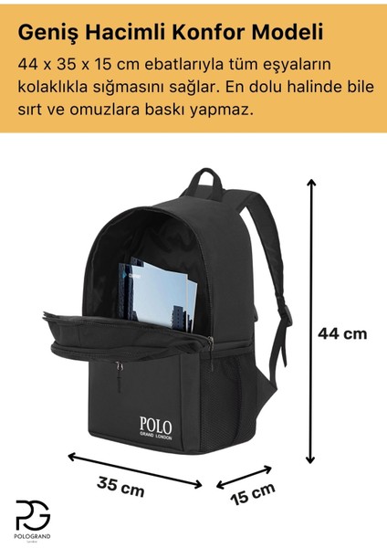 Orijinal Unisex Çok Gözlü Su Geçirmez Spor Kurs Laptop Gezi Seyahat ve Günlük Kullanım Sırt Çantası fırsatları