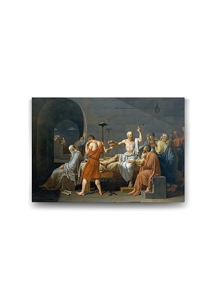 Jacques Louis David - Sokrates’ı Ölümü Tablosu - 60X40CM