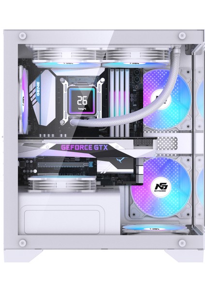 Orion Elite 4x Tuştan Değişen Rgb Fanlı M-Atx Boş Bilgisayar Kasası Beyaz modelleri