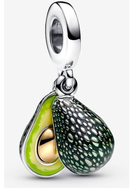 Pandora Avokado Çift Sallantılı Charm 925 Ayar Gümüş