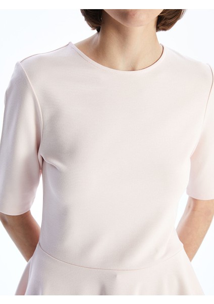 Yeni Sezon Bisiklet Yaka Peplum Bluz - S5OO47Z8 modelleri