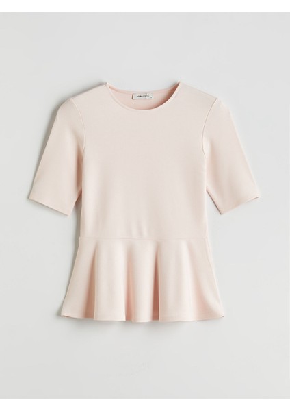 Yeni Sezon Bisiklet Yaka Peplum Bluz - S5OO47Z8 indirimleri