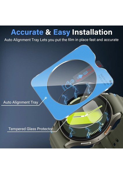 Samsung Galaxy Watch 7 Ultra Uyumlu Cam Kolay Kurulum Aparatlı Ekran Koruyucu fiyatları