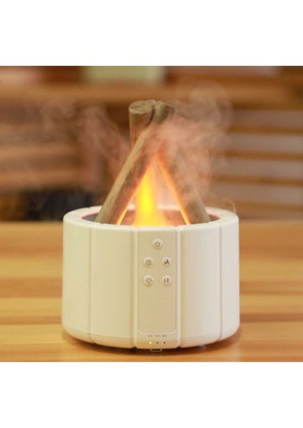 Alev Görüntülü Bonfire Oda Nemlendirici Şık Tasarım Uzaktan Kumanda Kontrollü 250 ml