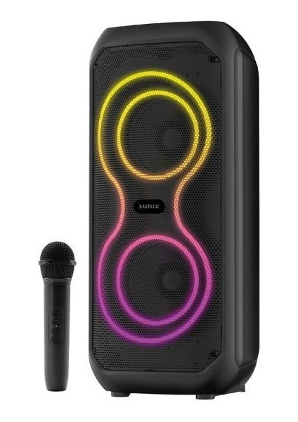 16W 2400 Mah 2x4 Inç Bass Mikrofonlu Bluetooth Hoparlör BTS-460