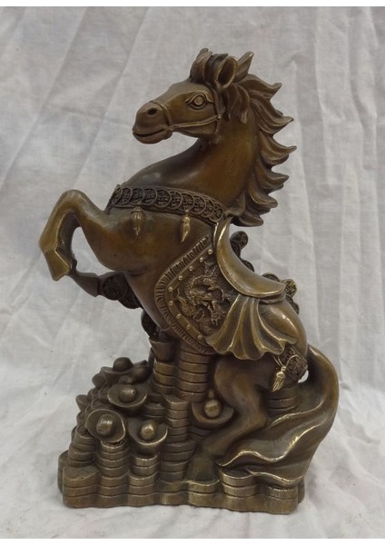 Uğur Getiren Şans ve Para Atı Dekoratif Şahlanan Şans Atı Heykel Biblo 28 cm fiyatları