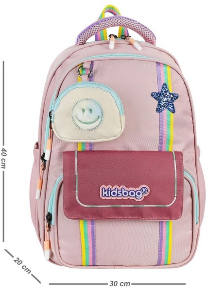 Ilkokul Çantası 3'lü Set Pembe Renk 42*30 cm Beslenme Çantası Kalem Kutusu Ortopedik Su Itici Kumaş fiyatları