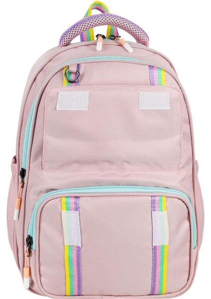 Ilkokul Çantası 3'lü Set Pembe Renk 42*30 cm Beslenme Çantası Kalem Kutusu Ortopedik Su Itici Kumaş fırsatları