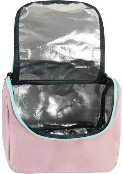 Ilkokul Çantası 3'lü Set Pembe Renk 42*30 cm Beslenme Çantası Kalem Kutusu Ortopedik Su Itici Kumaş indirimleri